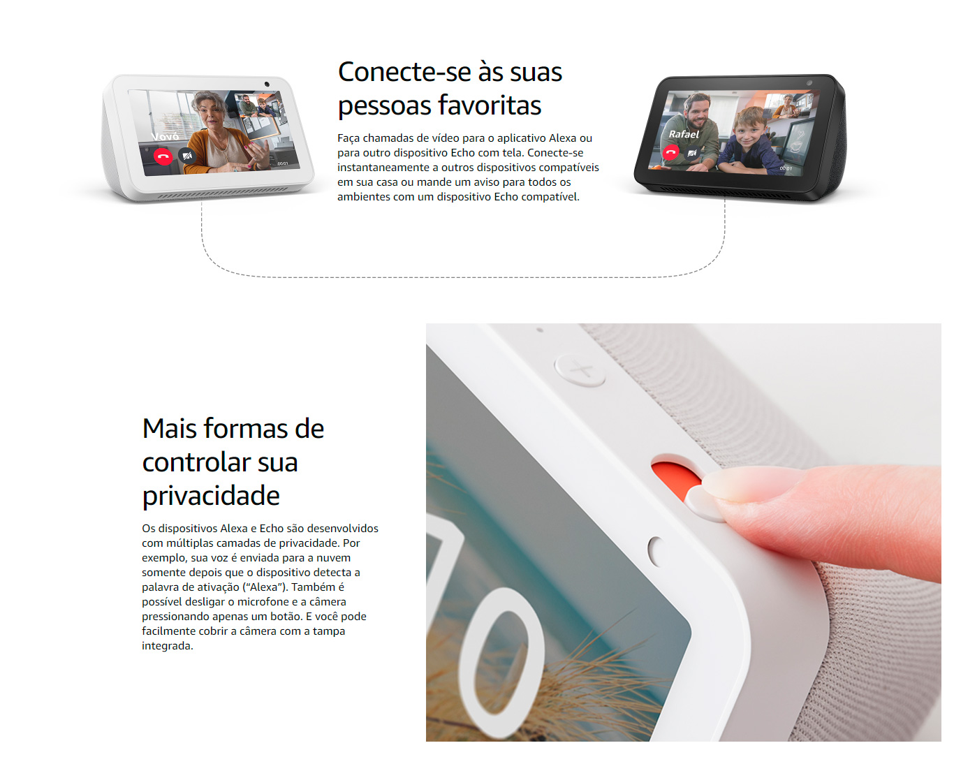 Amazon Smart Home Echo Show 5 Alexa, Tela 5.5